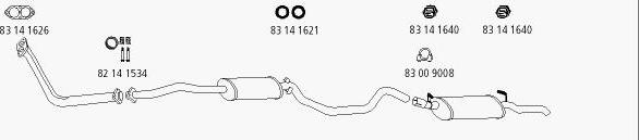 HJS Op_613 - Sistem de esapament aaoparts.ro