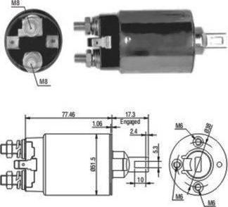 Hoffer 46057 - Solenoid, electromotor aaoparts.ro