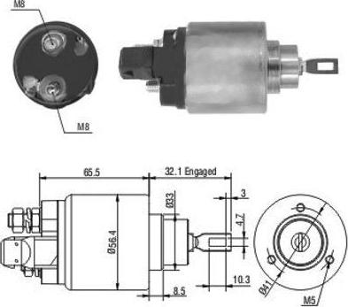 Hoffer 46004 - Solenoid, electromotor aaoparts.ro