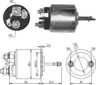 Hoffer 6646009 - Solenoid, electromotor aaoparts.ro
