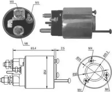 Hoffer 6646018 - Solenoid, electromotor aaoparts.ro