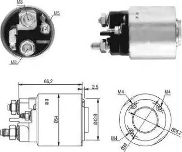 Hoffer 6646131 - Solenoid, electromotor aaoparts.ro