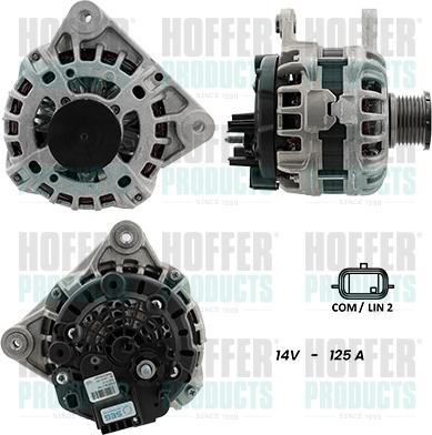 Hoffer H55101407G - Generator / Alternator aaoparts.ro