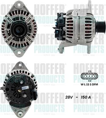 Hoffer H5610170G - Generator / Alternator aaoparts.ro