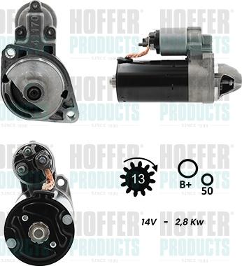 Hoffer H5010239G - Starter aaoparts.ro