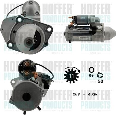 Hoffer H5110057G - Starter aaoparts.ro