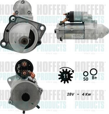 Hoffer H5110019G - Starter aaoparts.ro