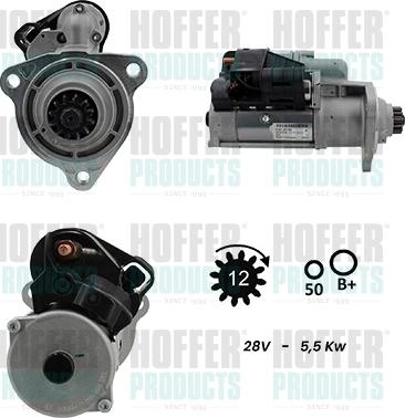 Hoffer H5110076G - Starter aaoparts.ro
