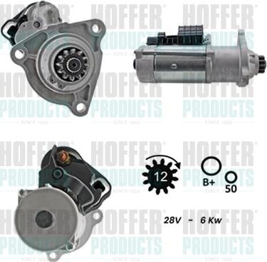 Hoffer H5110078G - Starter aaoparts.ro