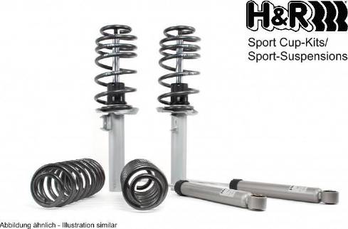 H&R 31040-4 - Set suspensie, arcuri elicoidale / amortizoare aaoparts.ro