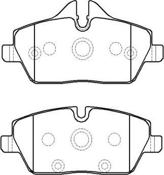HSB Gold HP9951 - Set placute frana,frana disc aaoparts.ro