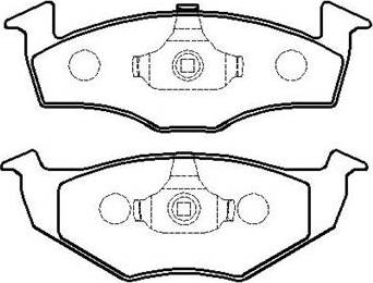 J&S Automotive VBP1950 - Set placute frana,frana disc aaoparts.ro