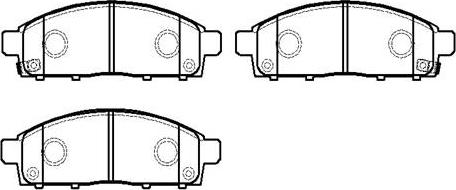 HSB Gold HP9293 - Set placute frana,frana disc aaoparts.ro