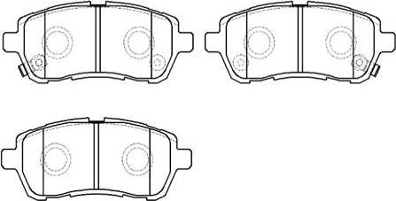 HSB Gold HP9781 - Set placute frana,frana disc aaoparts.ro