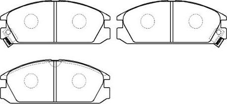 HSB Gold HP5059 - Set placute frana,frana disc aaoparts.ro