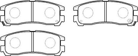 HSB Gold HP5051 - Set placute frana,frana disc aaoparts.ro