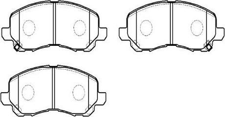 HSB Gold HP5158 - Set placute frana,frana disc aaoparts.ro