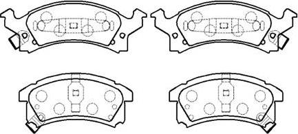 HSB Gold HP5117 - Set placute frana,frana disc aaoparts.ro