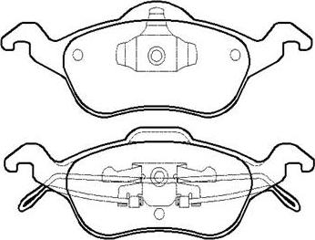 J&S Automotive VBP2070 - Set placute frana,frana disc aaoparts.ro