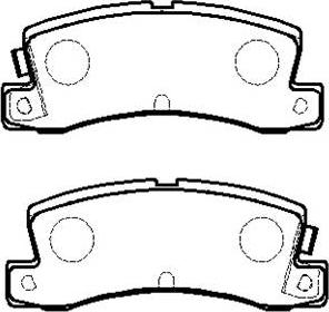 HSB Gold HP5121 - Set placute frana,frana disc aaoparts.ro