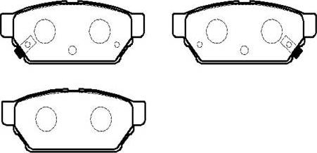 HSB Gold HP5128 - Set placute frana,frana disc aaoparts.ro