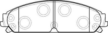 HSB Gold HP5250 - Set placute frana,frana disc aaoparts.ro