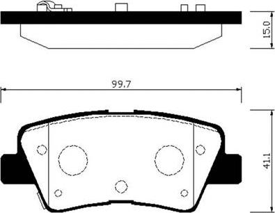 KIA 58302-1WA35-DS - Set placute frana,frana disc aaoparts.ro