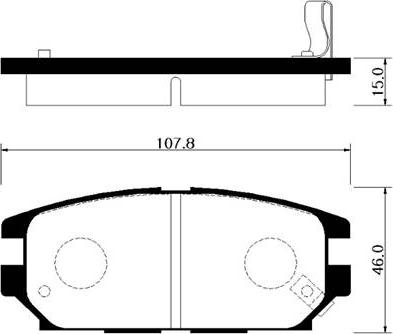 ADVICS-SEA D2N036T - Set placute frana,frana disc aaoparts.ro