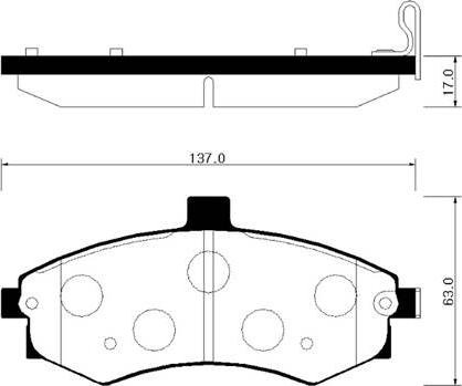 ADVICS-SEA R1N008T - Set placute frana,frana disc aaoparts.ro