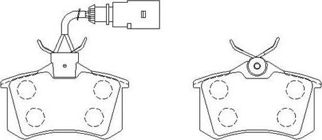 HSB Gold HP8418 - Set placute frana,frana disc aaoparts.ro