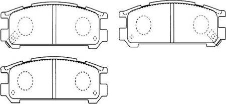 HSB Gold HP8430 - Set placute frana,frana disc aaoparts.ro