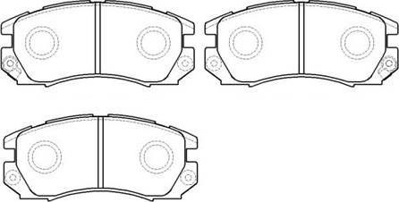 HSB Gold HP8431 - Set placute frana,frana disc aaoparts.ro
