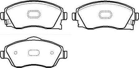 HSB Gold HP8377 - Set placute frana,frana disc aaoparts.ro