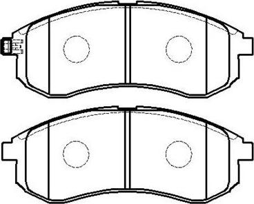 ADVICS-SEA D1N105T - Set placute frana,frana disc aaoparts.ro