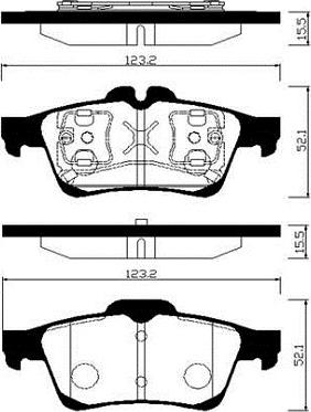 MASTER-SPORT GERMANY 13046072872N-SET-MS - Set placute frana,frana disc aaoparts.ro