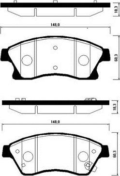 Holden 13 301 207 - Set placute frana,frana disc aaoparts.ro