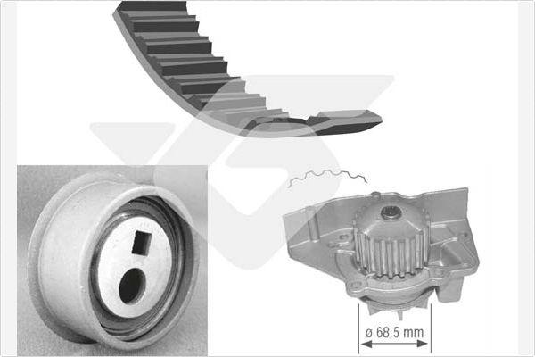 Hutchinson KH 45WP12 - Set pompa apa + curea dintata aaoparts.ro