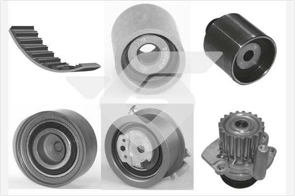 Hutchinson KH 421WP75 - Set pompa apa + curea dintata aaoparts.ro