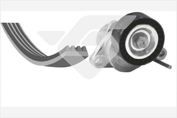 Hutchinson KHV 197 - Set curea transmisie cu caneluri aaoparts.ro