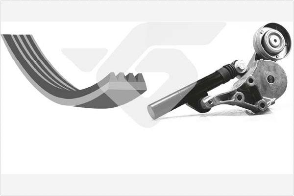 Hutchinson KHV 109 - Set curea transmisie cu caneluri aaoparts.ro