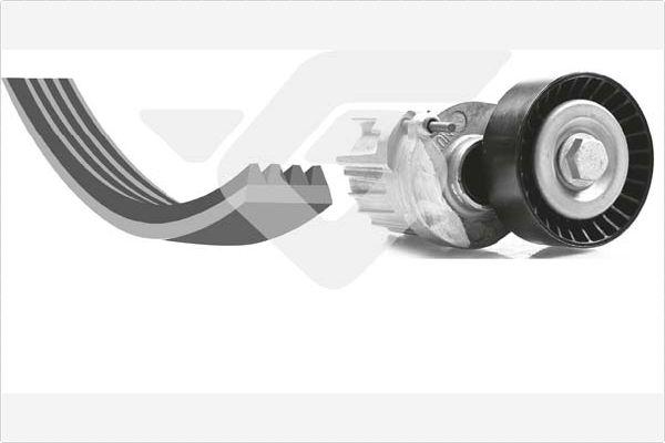 Hutchinson KHV 180 - Set curea transmisie cu caneluri aaoparts.ro