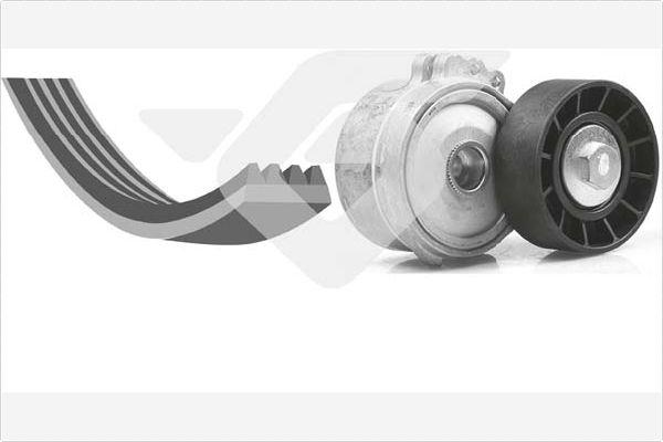 Hutchinson KHV 173 - Set curea transmisie cu caneluri aaoparts.ro