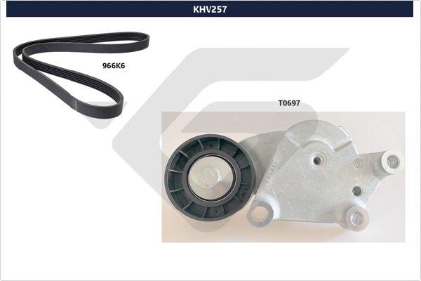 Hutchinson KHV 257 - Set curea transmisie cu caneluri aaoparts.ro