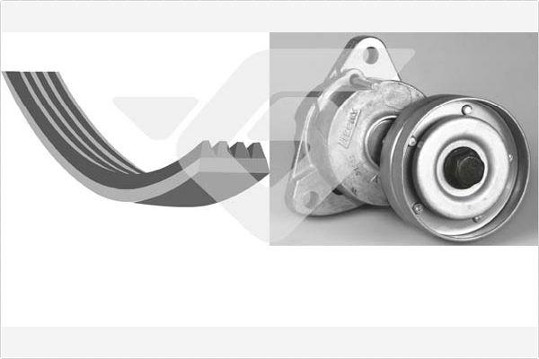 Hutchinson KHV 220 - Set curea transmisie cu caneluri aaoparts.ro