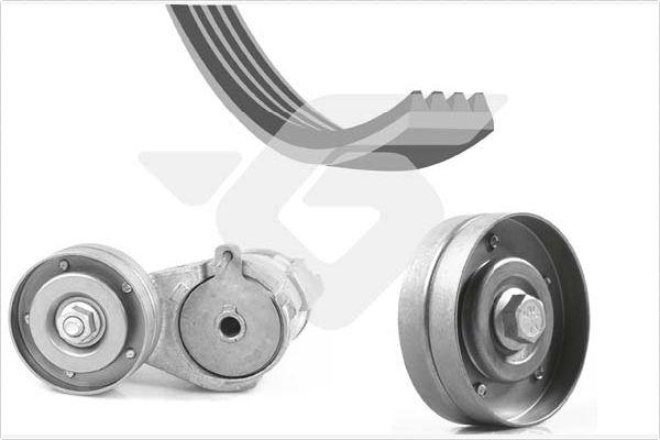 Hutchinson KHV 201 - Set curea transmisie cu caneluri aaoparts.ro