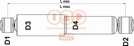IAP QUALITY PARTS 504-03042 - Amortizor aaoparts.ro