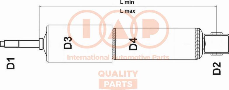 IAP QUALITY PARTS 504-12021GE - Amortizor aaoparts.ro