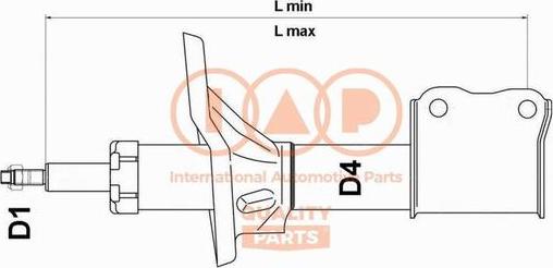 IAP QUALITY PARTS 504-07057 - Amortizor aaoparts.ro