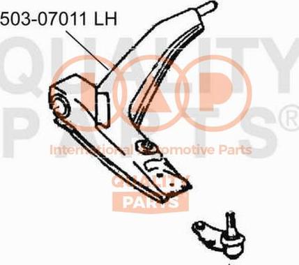 IAP QUALITY PARTS 503-07011 - Brat, suspensie roata aaoparts.ro