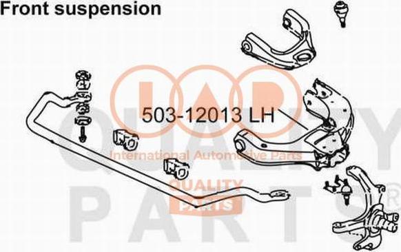 IAP QUALITY PARTS 503-12013 - Brat, suspensie roata aaoparts.ro